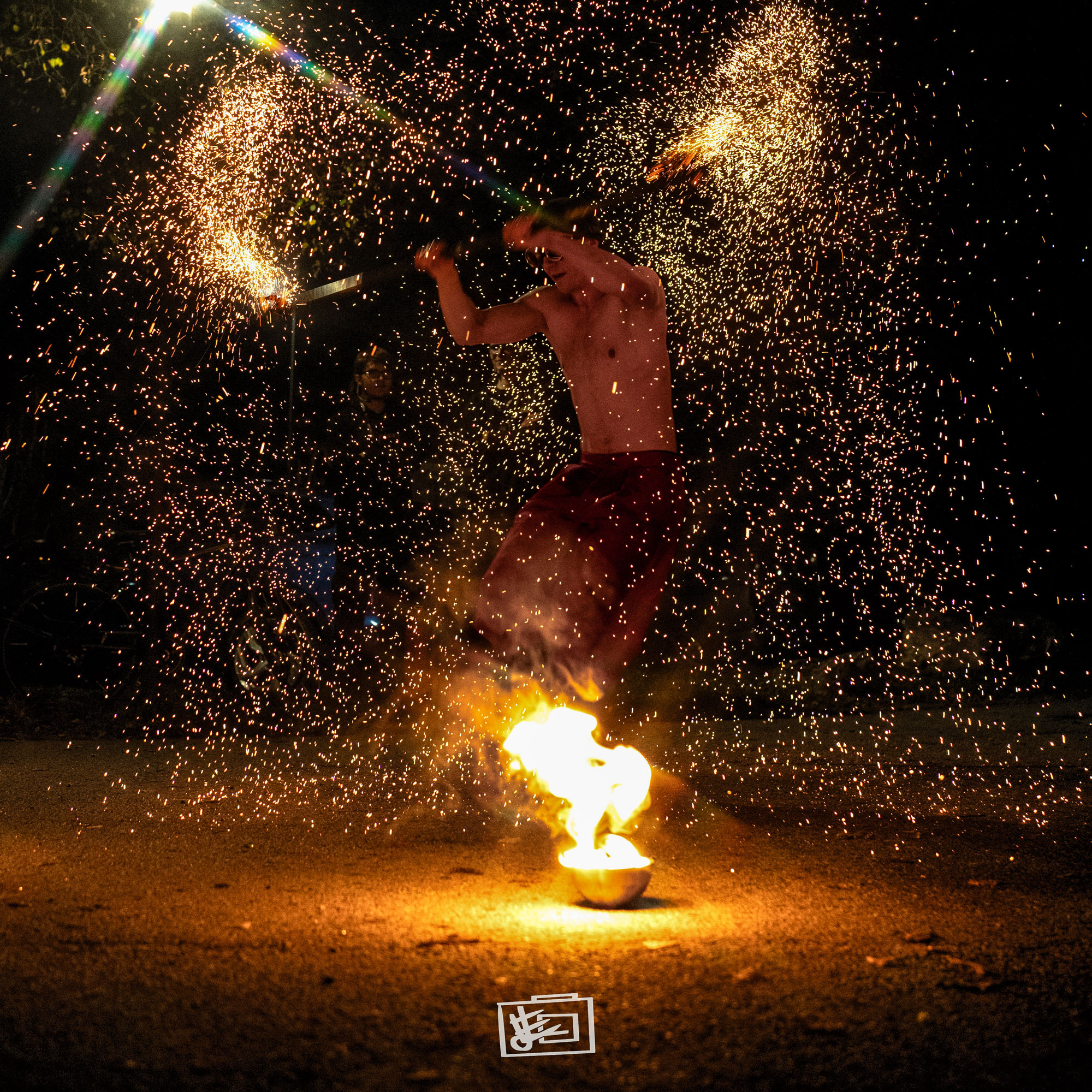 Feuershow auf der Nerdiko